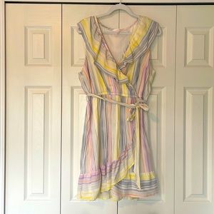 NWOT LC Lauren Conrad for Kohl’s faux wrap sleeveless dress.
